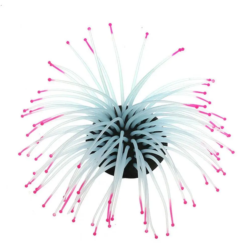 Аквариум Украшение для аквариума световой морской анемон искусственный Коралл