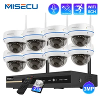 misecu wireless cctv system 3mp nvr indoor vandalproof wifi camera audio record ir cut cctv camera ip security surveillance kit