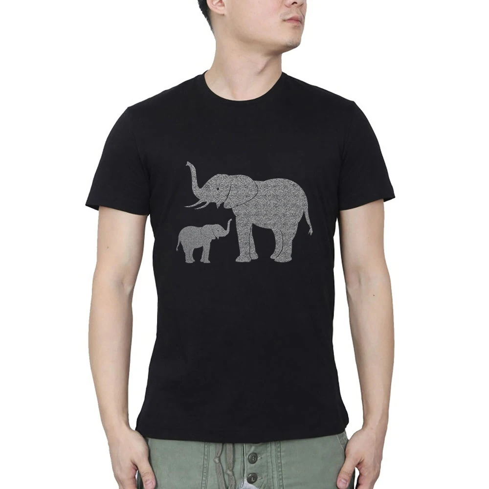 Слон Африка сафари Для мужчин футболка фитнес футболки мужские Бесплатная