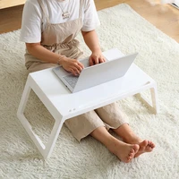 nordic student dormitory bed small table lazy plastic table simple folding computer desk
