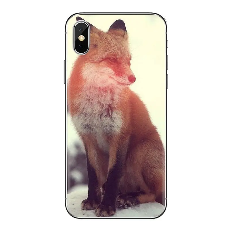 Чехол из ТПУ с изображением акварель лисы красного цвета Одежда для