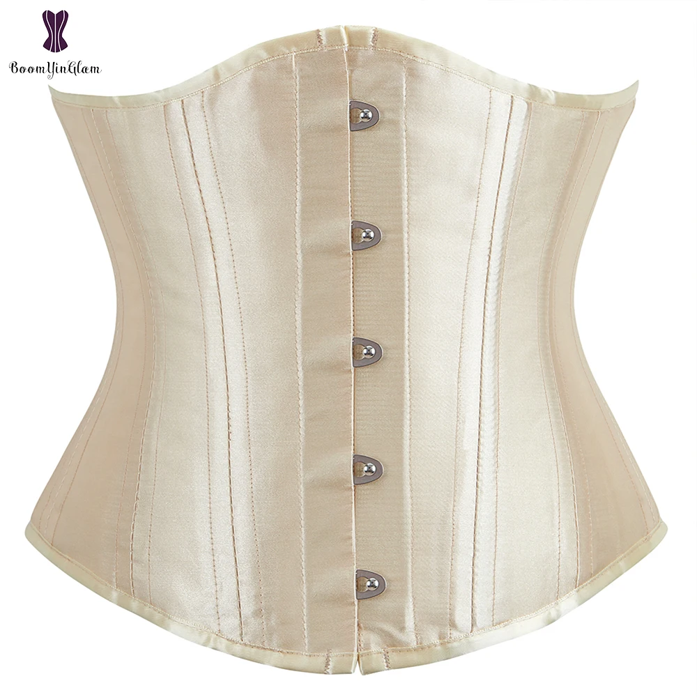 

Top Quality Wholesale Price Corset Satin Underbust Corsets Spiral Steel Boned Korset Front Busk Gorset Dropshipping Busiter Sexy