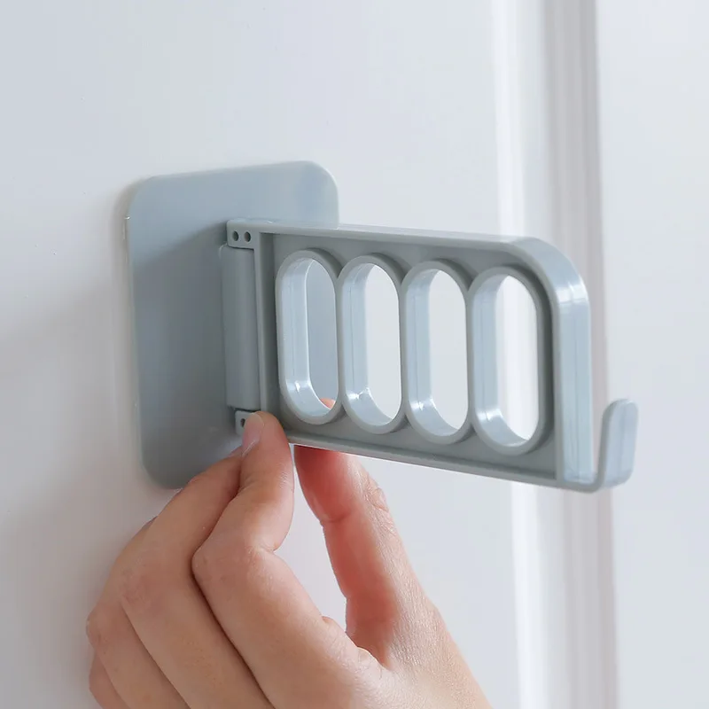 

1 Pc Rotatable Plastic Storage Rack for Children Clothing Towel Key Bathroom Storage Organizers Save Space Kitchen Accessories