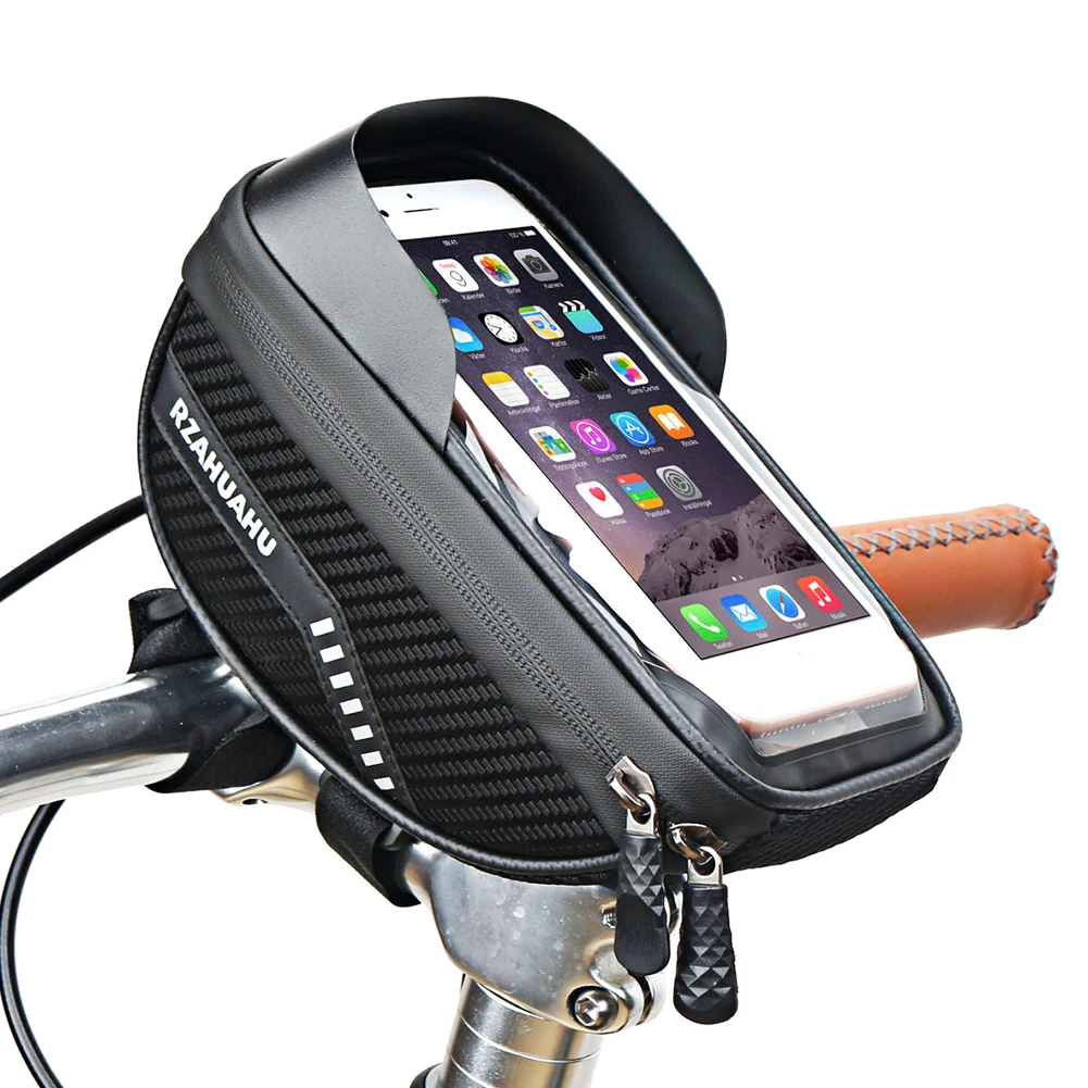 

MTB Bag Pack Bicycle Accessories Bicycle Front Tube Bags Mobile Phone Case Front Frame Hard Shell Storage Bag