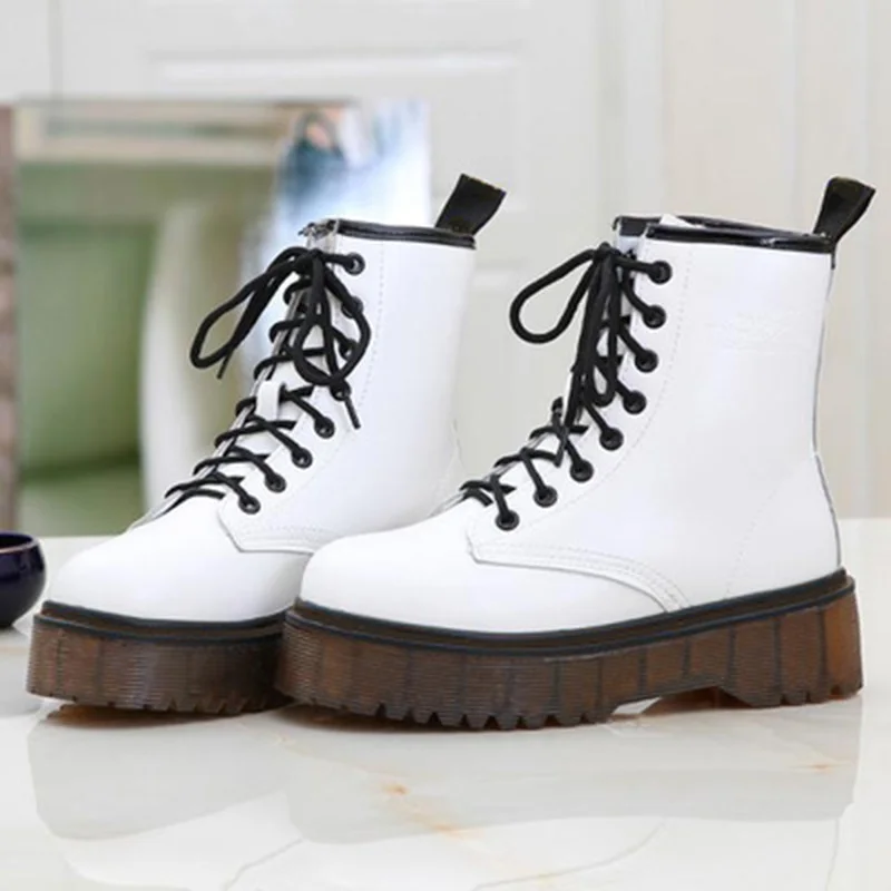 

Fashion Warm Plush Snow Boots Women Pu Leather Shoes For Winter Woman Casual Jason Martins Botas Mujer Spring Female Ankle Boots