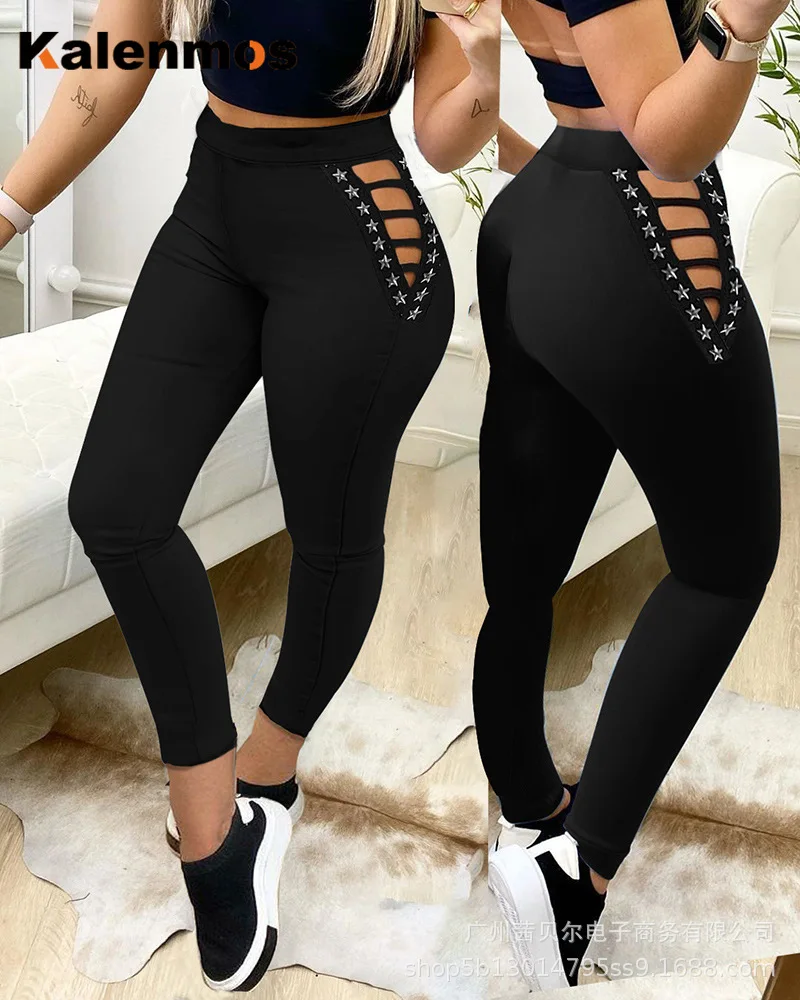 

Denim Pants Women Korean Baggy Work Japanese KALENMONS High Waist Washed Jeans Leggings Summer Spring Vintage Trousers