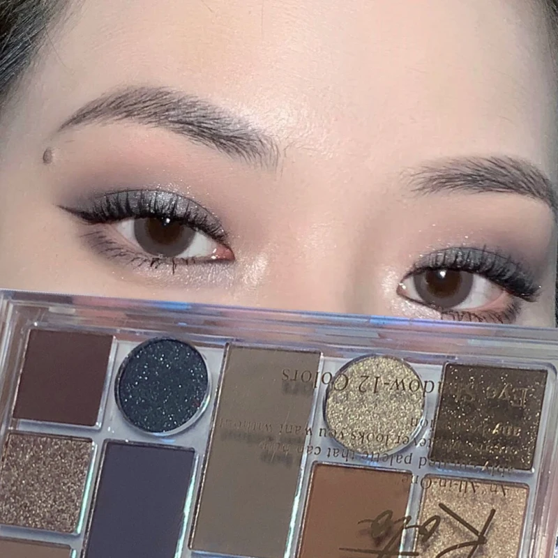 12 цветов Новое поступление очаровательные тени для век красочная Палитра