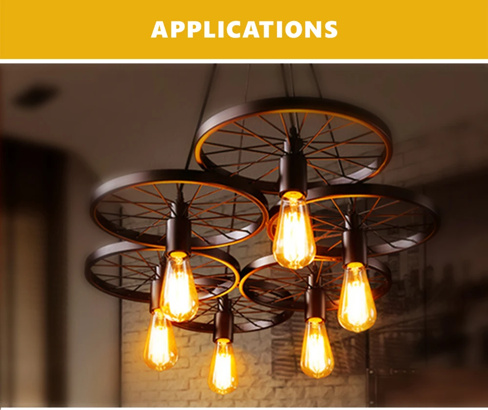 

Retro Edison Light Bulb E14/E27 220V 4W 6W ST64 G45 FC35 C35 A60 Filament Incandescent Ampoule Bulbs Vintage Edison Lamp