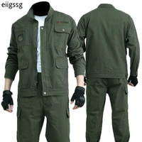 2021 new spring and autumn cotton work clothes outdoor wear resistant welder thickened labor insurance clothing