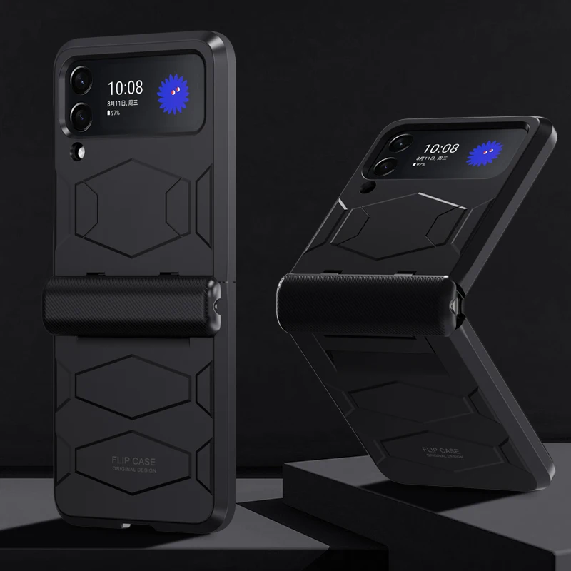 Najtaniej Do Samsung Galaxy Z Flip 3 Case Zawias Pełna Ochrona Pancerz Odporny Na Wstrząsy Telefon Pokrywa Dla Galaxy Z Flip3 5G Zflip3 Skóra Czuć Funda
