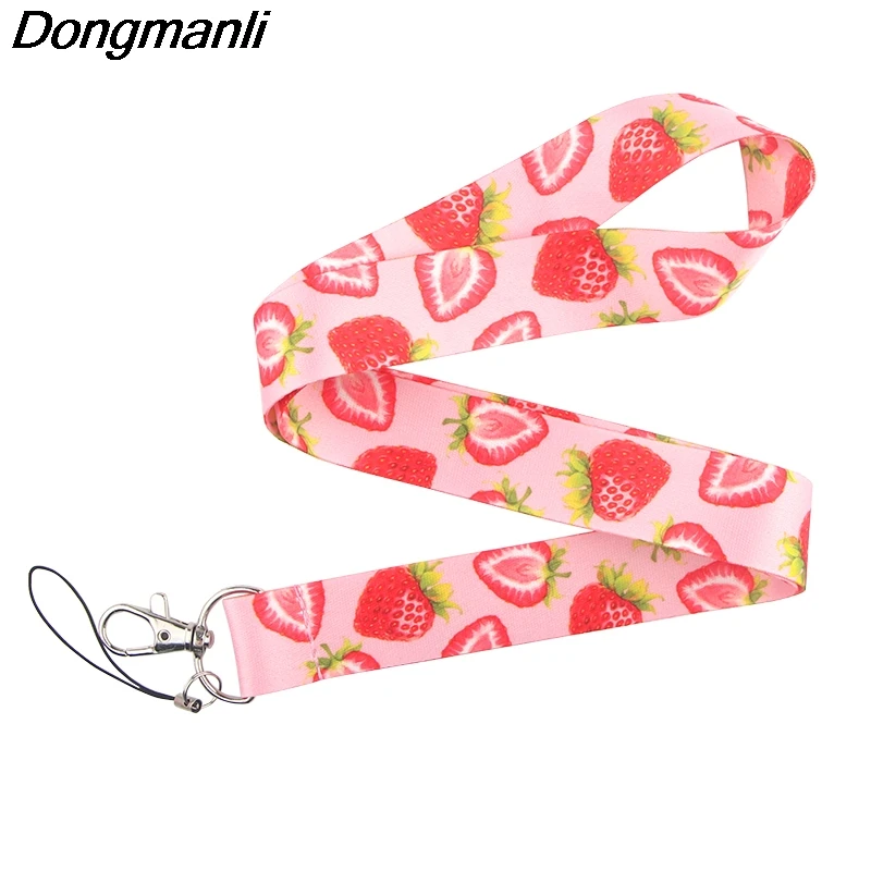 P4244 Dongmanli милый шнурок с фруктами и киви для ID шнурки ключей аксессуары