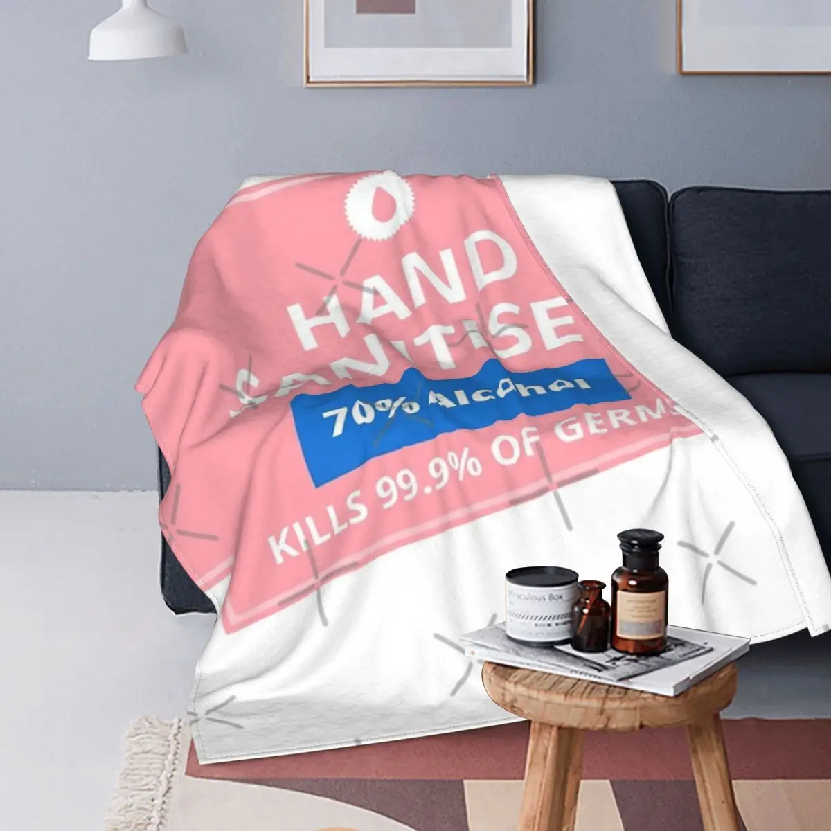 Manta desinfectante de manos, colcha a cuadros para cama, manta térmica, ropa de cama y fundas, 431