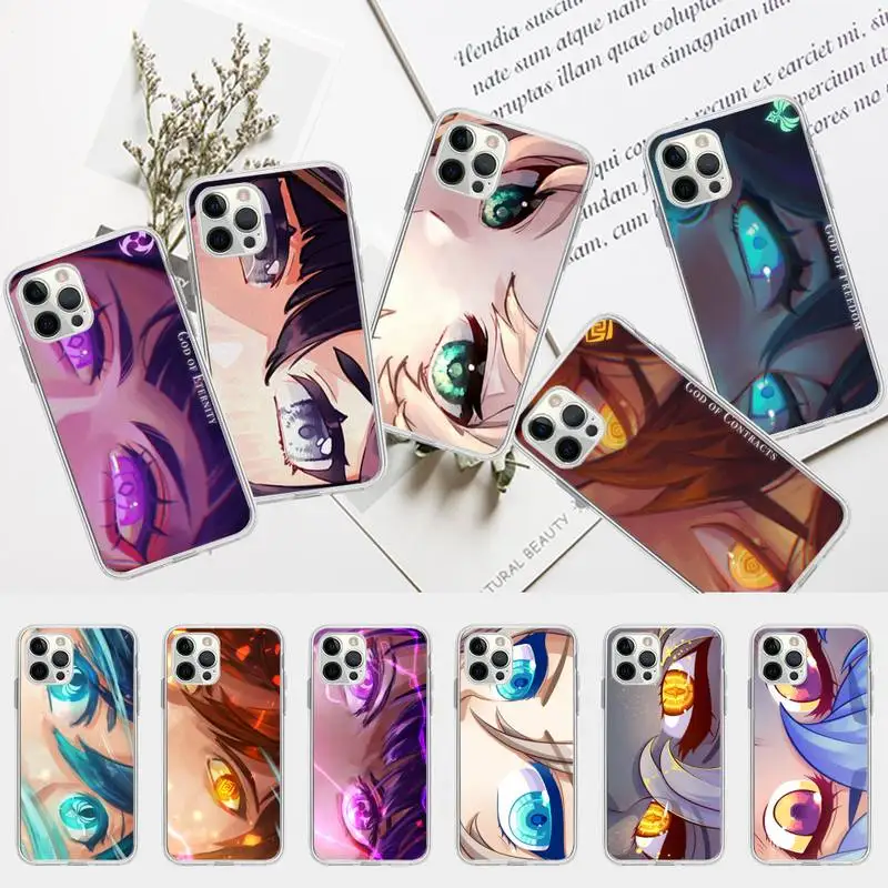 

Genshin Impact God of Contracts Phone Case for iPhone 13 12 mini 11 pro Xs max Xr X 8 7 6 6s Plus 5s cover
