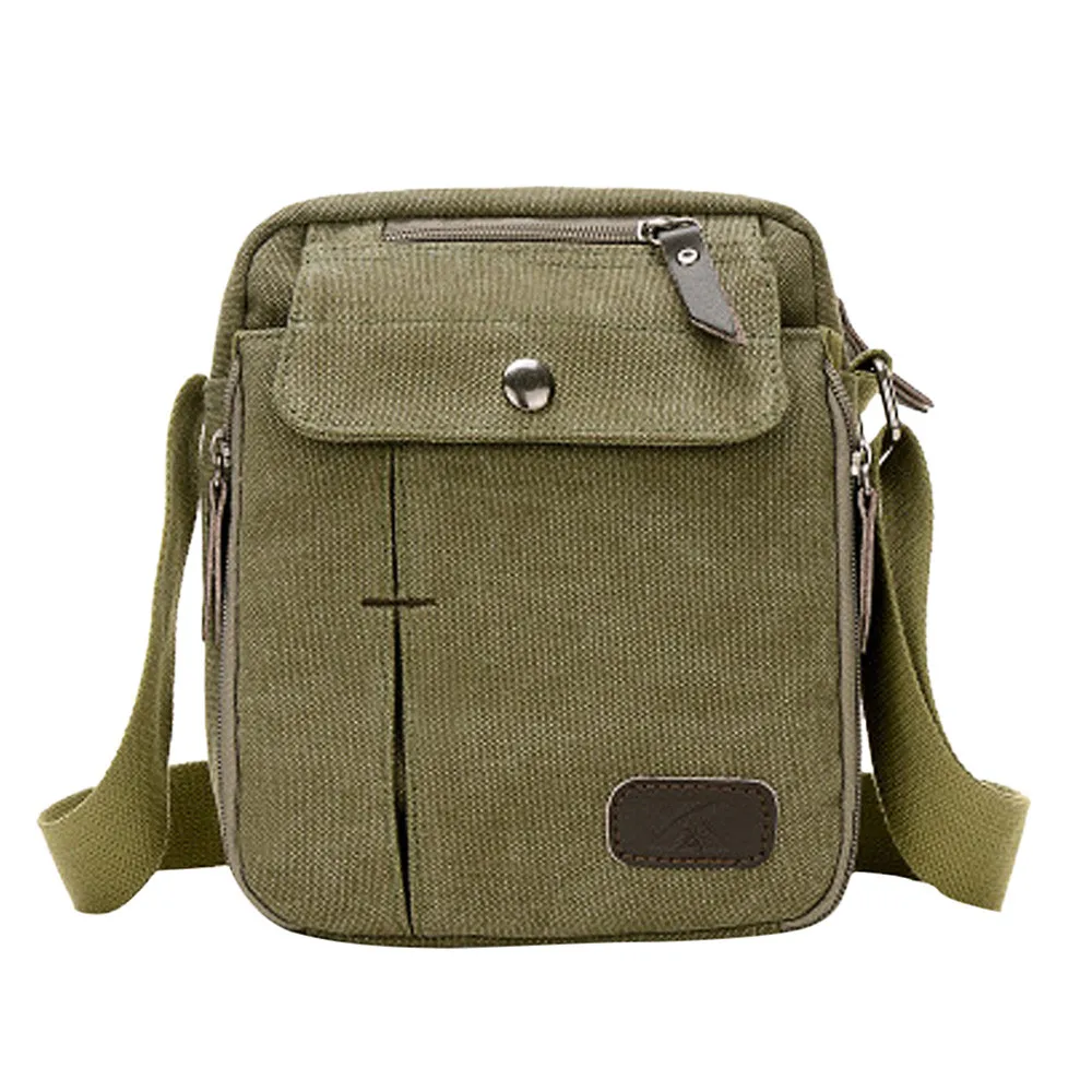 Сумка через плечо индивидуальная многофункциональная мужская сумка холщовая