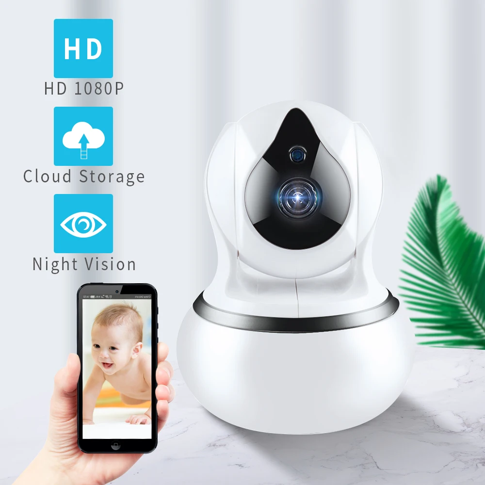 1080P WiFi детский монитор с камерой HD видео спящий CCTV камера s ночное видение Cry