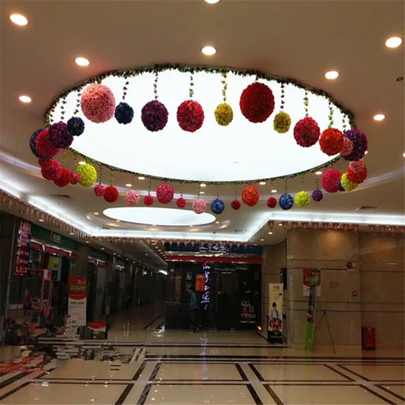 

40 см свадебный реквизит для стрельбы целующиеся шарики искусственный цветочный шар украшение открытое украшение для торговых центров Бесплатная доставка