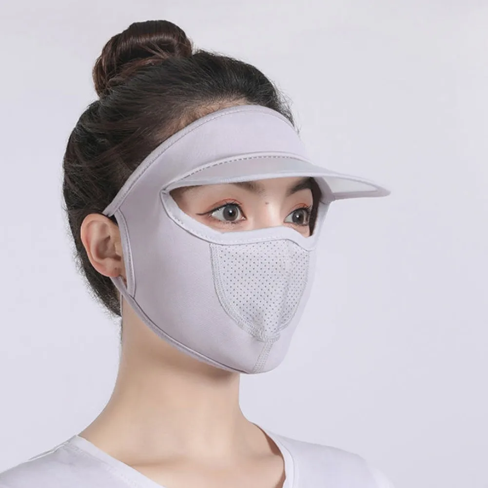 

Женская шелковая Солнцезащитная маска от пыли, многоразовая маска для рта на все лицо, летняя Солнцезащитная дышащая маска для верховой езд...
