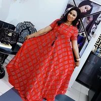 clothing summer new fashion geometry prints designs african dresses for women pullover ladies vestidos holiday party no 008