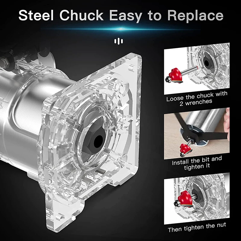 Pracmanu 800 Вт деревообрабатывающий электрический триммер для фрезерования