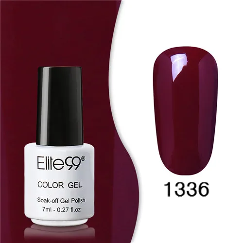 1336 Elite99 Гель-лак набор все для маникюра Полупостоянный Vernis верхнее покрытие УФ светодиодный гель лак удаляющийся замачиванием Гель-лак для ногтей - Цвет: 1336