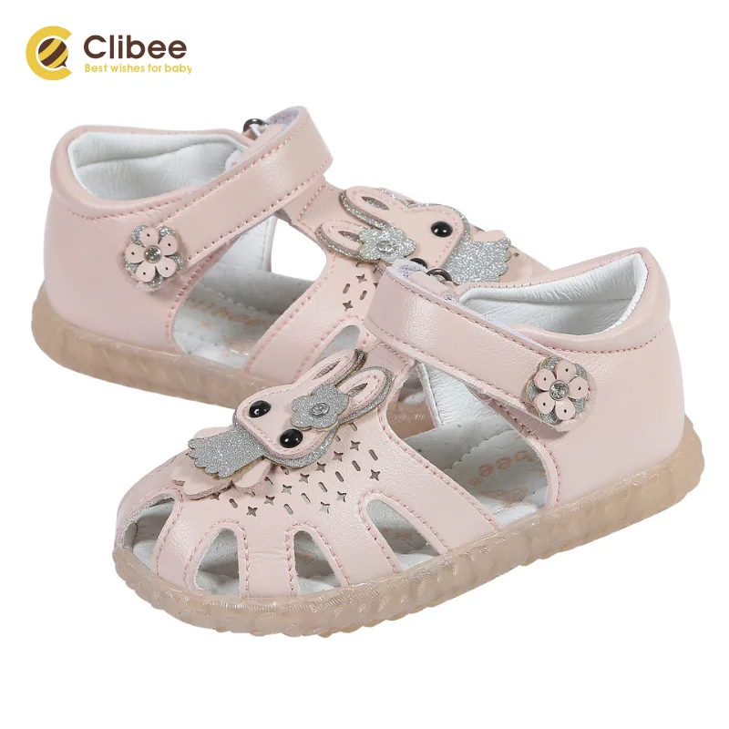 Сандалии для девочек кожаные со светодиодной подсветкой | Детская одежда и обувь