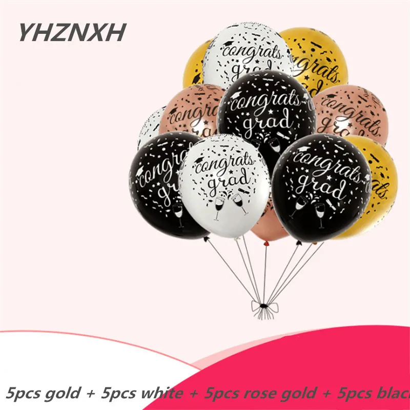 

New Product Hot Sale 12 InchGraduation Party Decoration Custom Latex Balloons 20pcs Anniversary