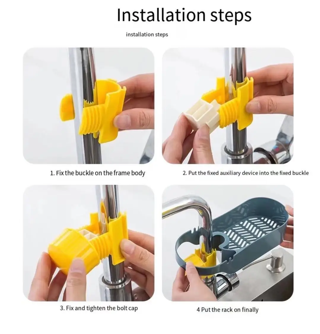 

Faucet rack shelf kitchen sink sink drop creative household bathroom plumbing hang dishcloth drop