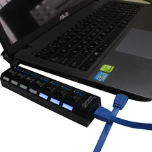 Chyi супер Скорость концентратор USB 3.0 5 Гбит 7 Порты HUB сплиттер с