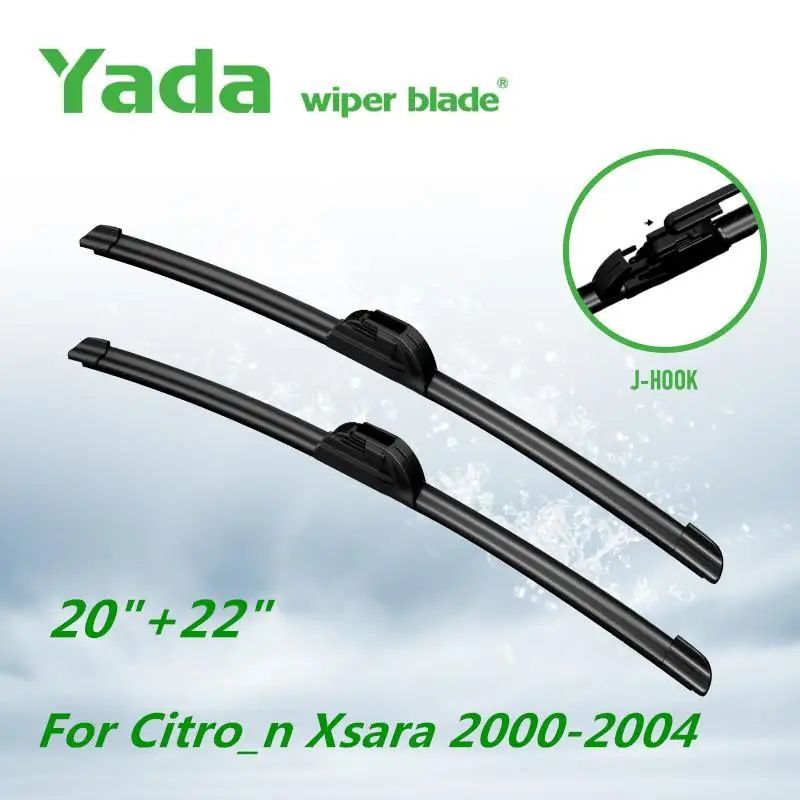 

Щетки стеклоочистителя Yada для Citro_n Xsara 2000-2004, тип J-Hook, лобовое стекло, переднее стекло, автомобильные аксессуары 20 + 22 дюйма