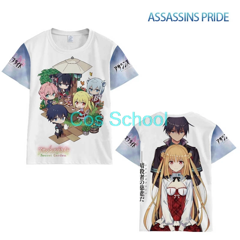 Cos School Assassins Pride Футболка Kufa Vanpir Melida Angel Маскарадные костюмы футболка парные топы с