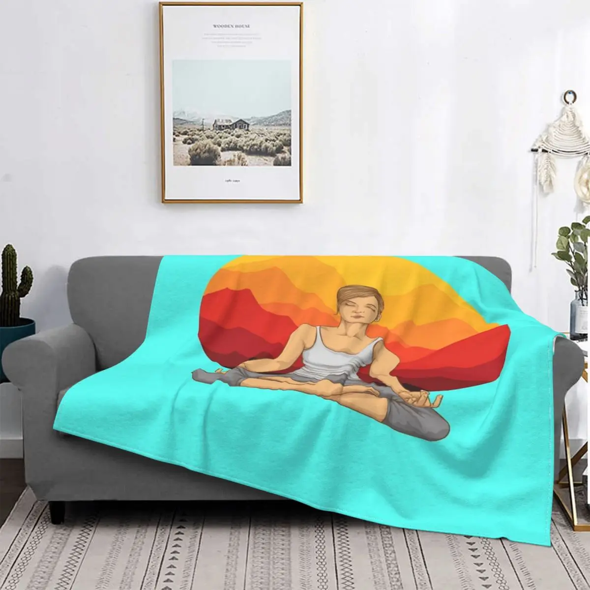 

Манта с капюшоном для йоги, для cama colcha, для пикника, Куадрос, 1 Manta