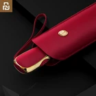 Автоматический зонт Xiaomi, плоский ультралегкий складной зонтик от дождя и солнца, с защитой от ультрафиолета, 6 ребер