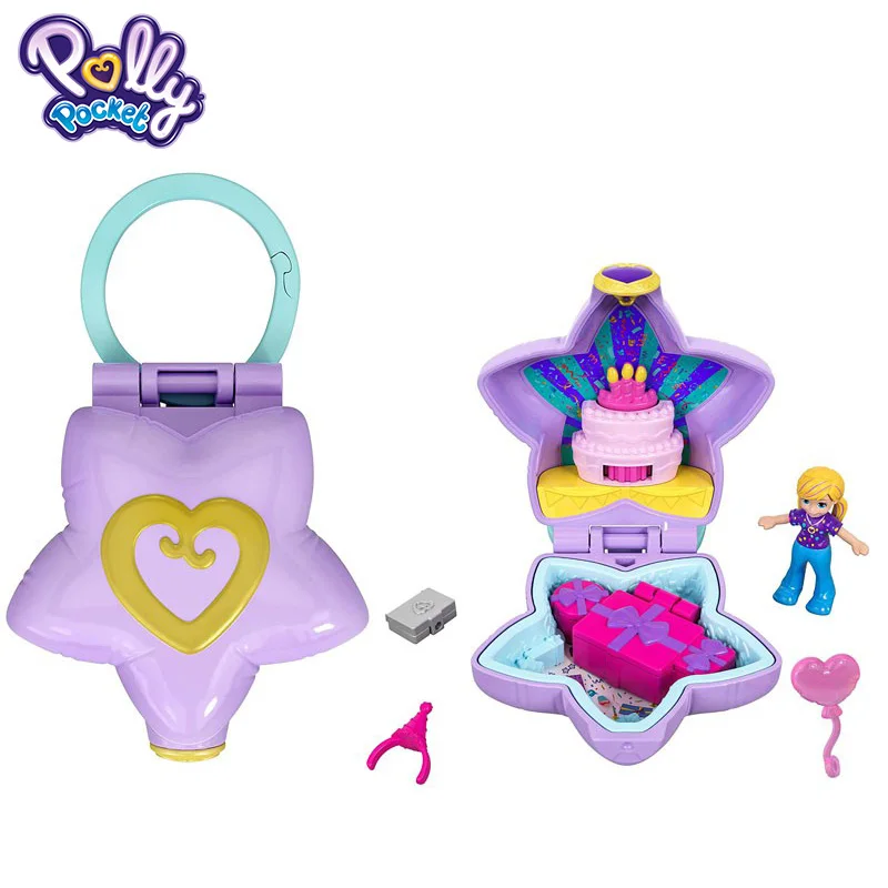 GFM53 Оригинальная карманная кукла Mattel Polly, скрытый мир, мини-сцена, домашние игрушки для девочек, для детей, Русалочка, детская игрушка, матрешки, куклы - Цвет: GFM53