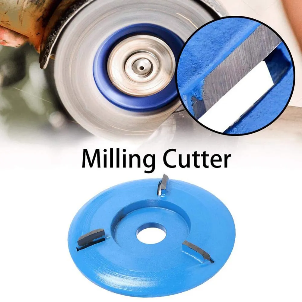 

Arc/Flat Teeth Plane Wood Carving Disc Tool Milling Cutter for 16mm Aperture Angle Plane Three Teeth for Woodworking 1pc