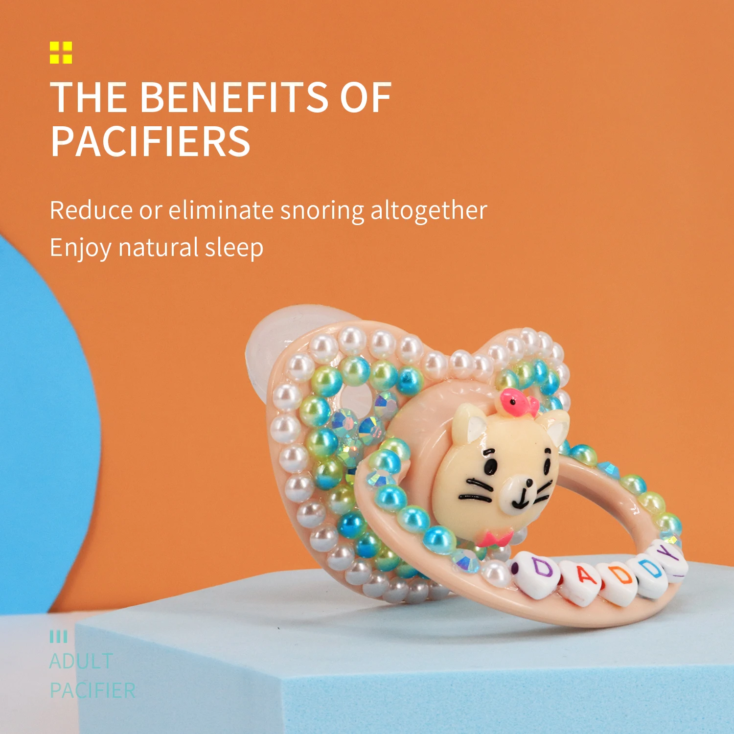 Десять @ ночь ABDL взрослого Размеры соски пустышки по индивидуальному заказу