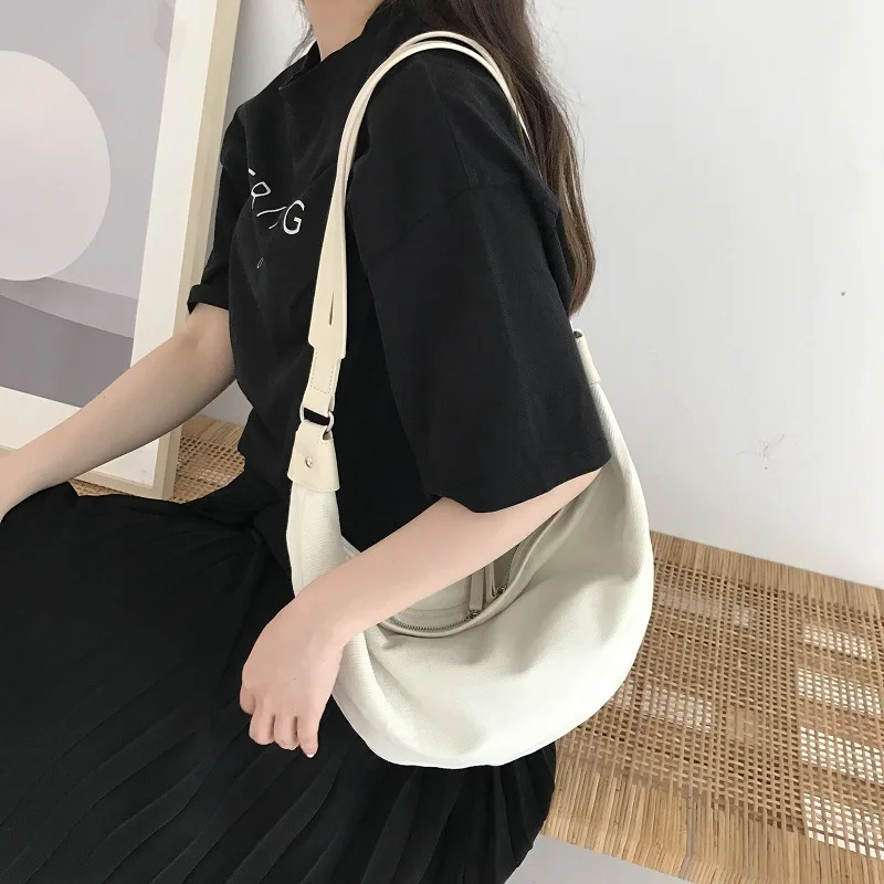 

Casual Handle Bag for Women Canvas Shoulder Bag Large Capacity Crossbody Bag 2021 New Multifunction Messenger Luxury Handbag