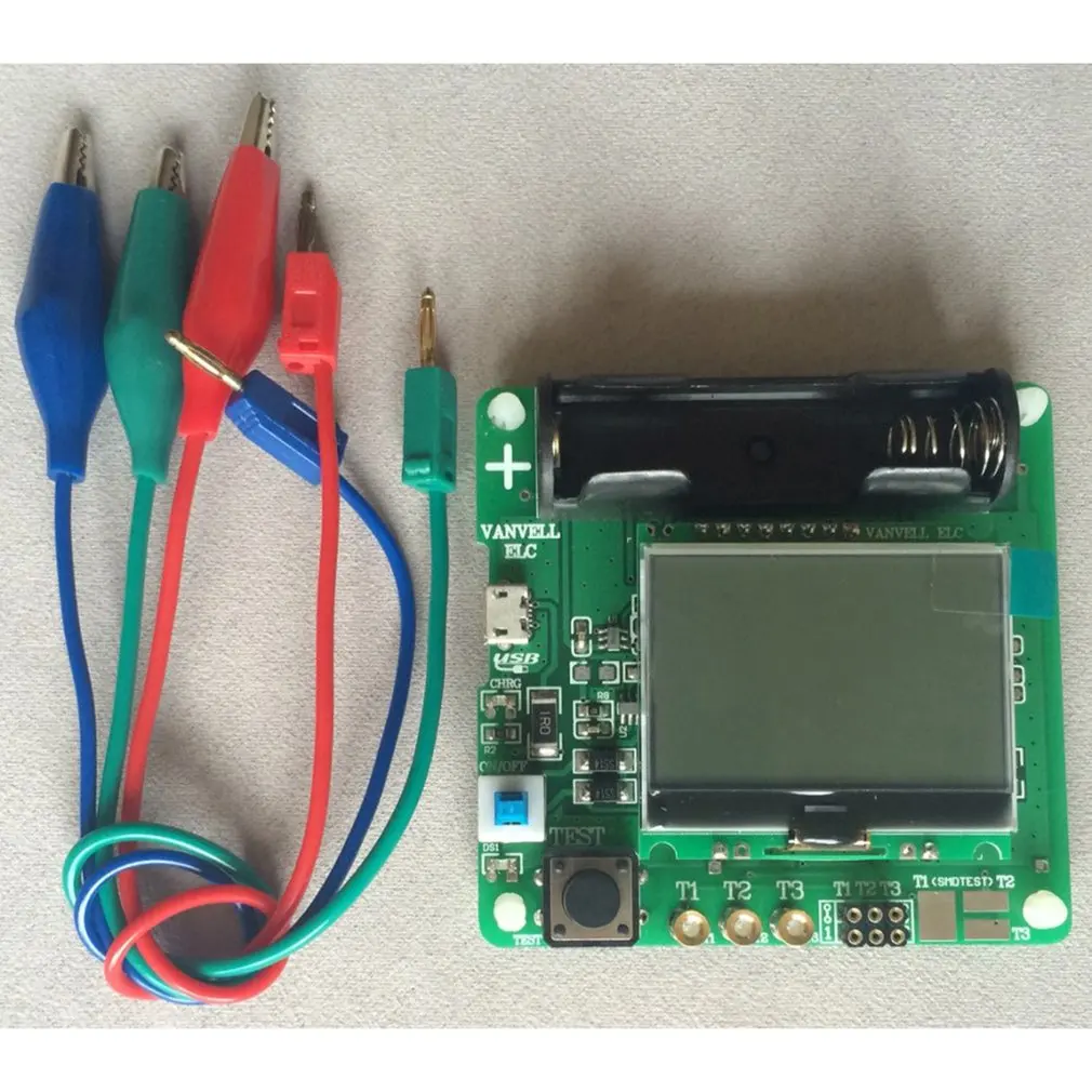 Многофункциональный тестер индуктивности катушки конденсатора ESR Meter MG328 3 7 в |