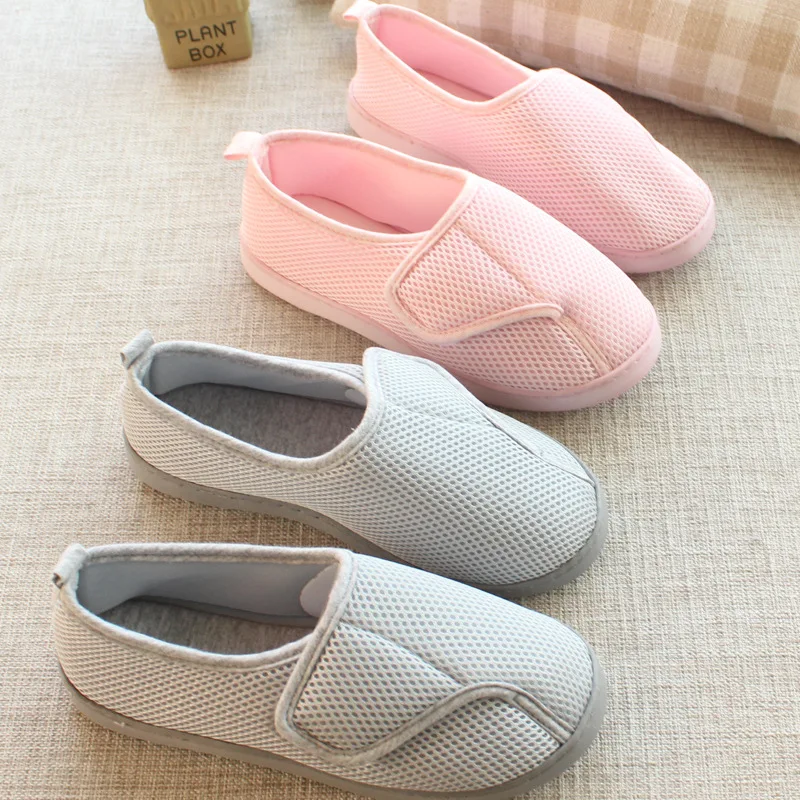 

Women Shoe Flats 2021 Home Pregnant Woman Confinement Shoes Mesh Breathable Solid Color Non-slip Chaussure Femme Zapatos Mujer