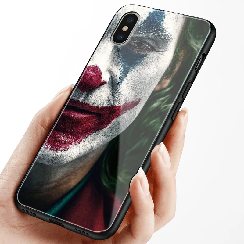 Joker Joaquin Phoenix мягкий силиконовый стеклянный чехол для телефона, чехол для apple iPhone 6 6S 7 8 Plus X Xr Xs 11 PRO Max