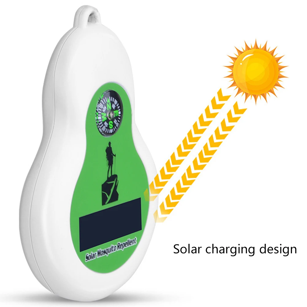 Небольшой и Портативный Открытый Солнечный ультразвуковой репеллент от