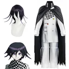 Danganronpa V3: убийство Harmony Kokichi Ома аниме мультяшный костюм для косплей костюм парик плащ шляпа вечерние костюмы на Хэллоуин