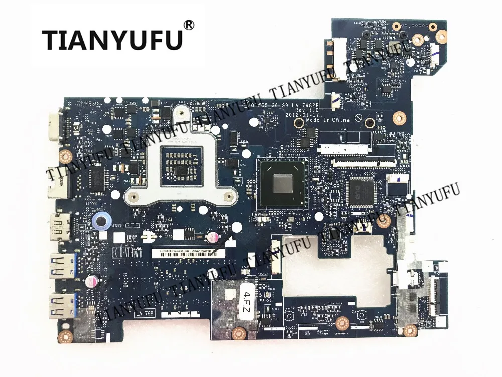 LA-7982P, Высококачественная материнская плата для ноутбука lenovo G580, материнская плата G580 P580 QIWG5_G6_G9, протестированная на