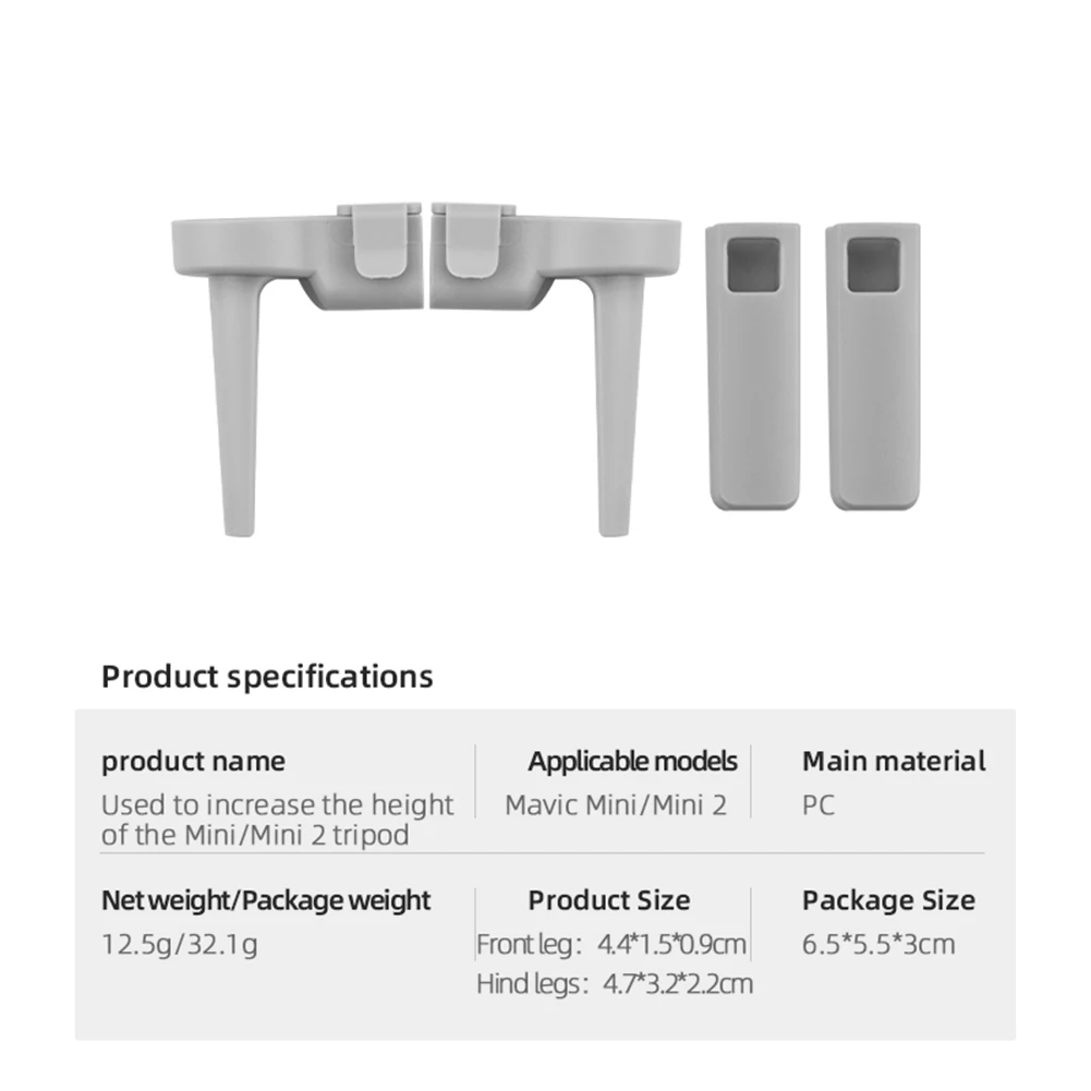 

Shock-Absorb Landing Gear Front Rear Extension Legs for Mavic Mini/Mini 2