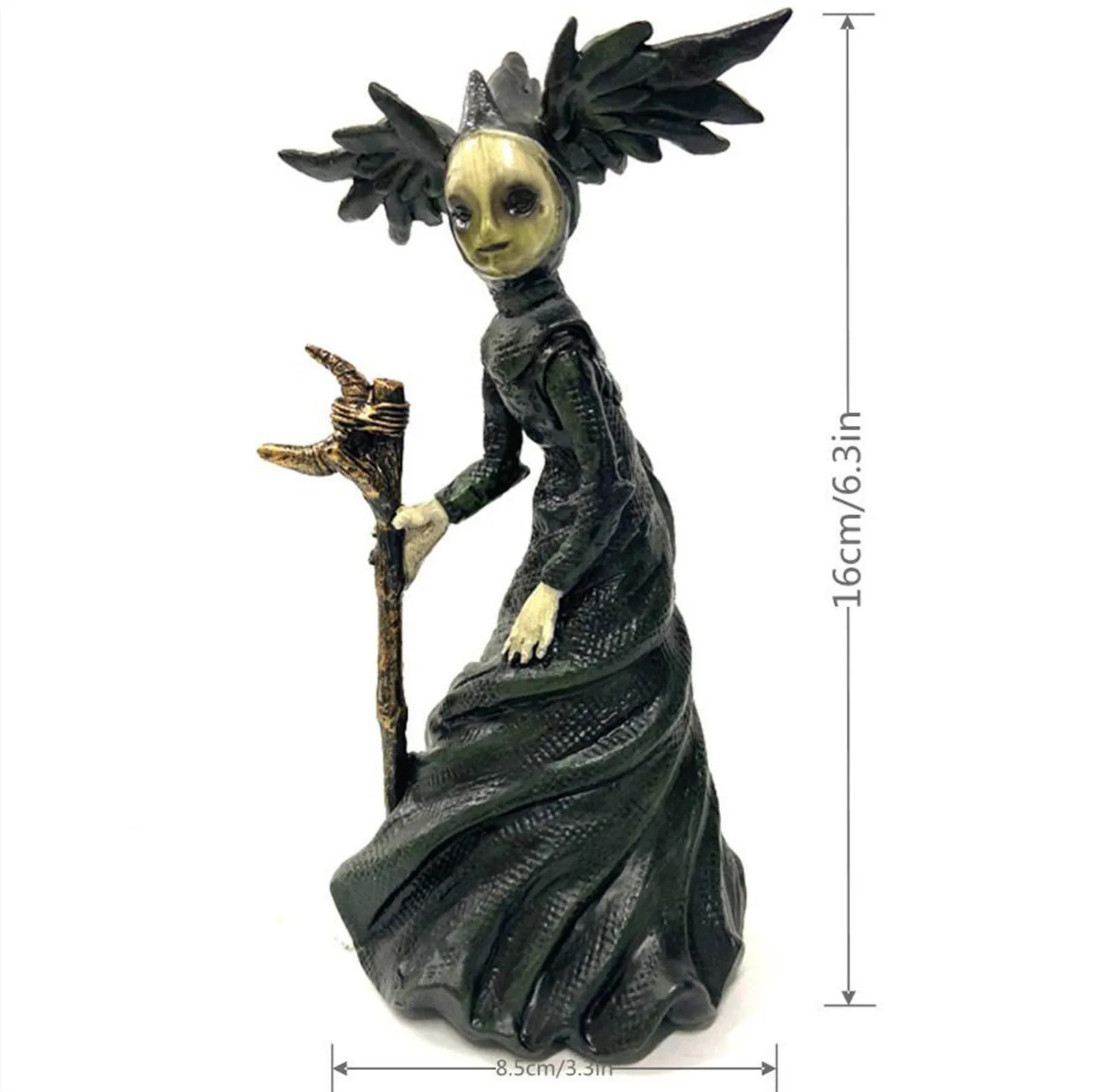 Черная и необычная Художественная Скульптура ведьмы украшение для сада 2 шт.