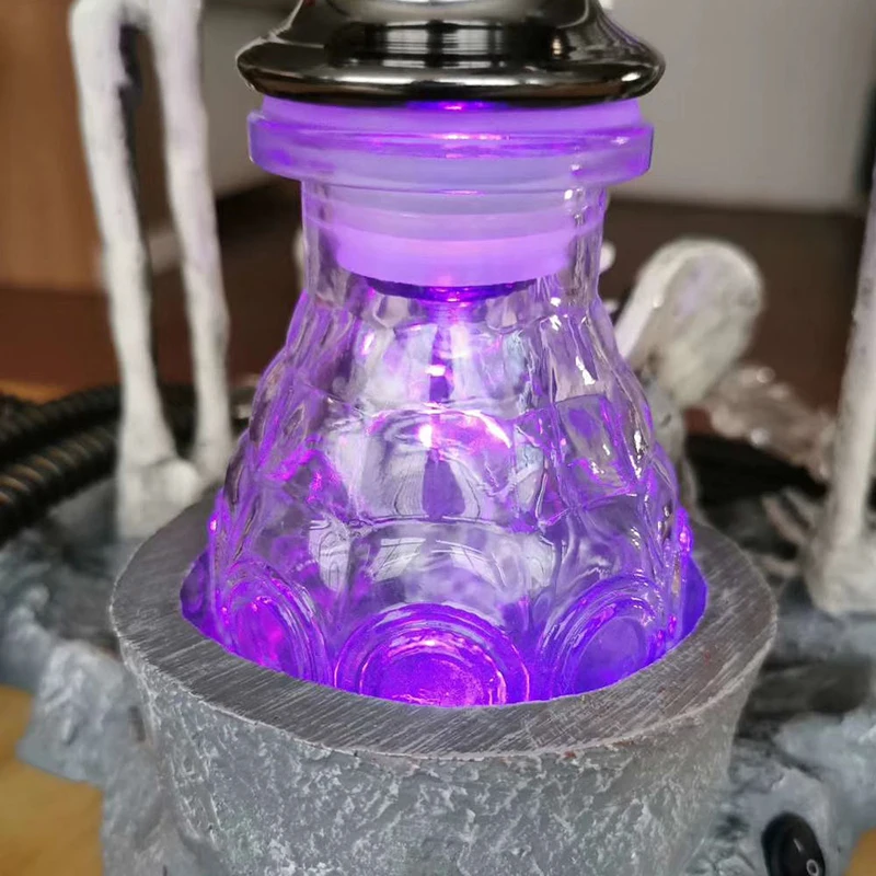 

FDCBFY Resin Skull Decoration Hookah Set Bar Club Double Tube Smoke Tube High-end With Light Shisha Personal Gifts Shisha Set