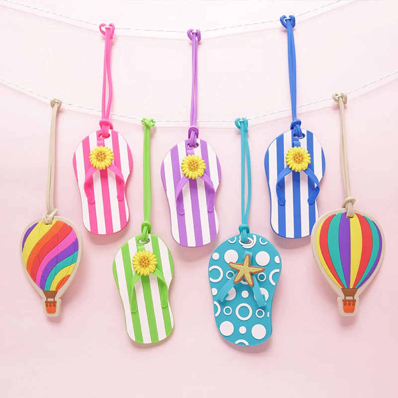 Прекрасный клипсы для воздушных шаров Форма шлепанцы дизайн Чемодан бирка
