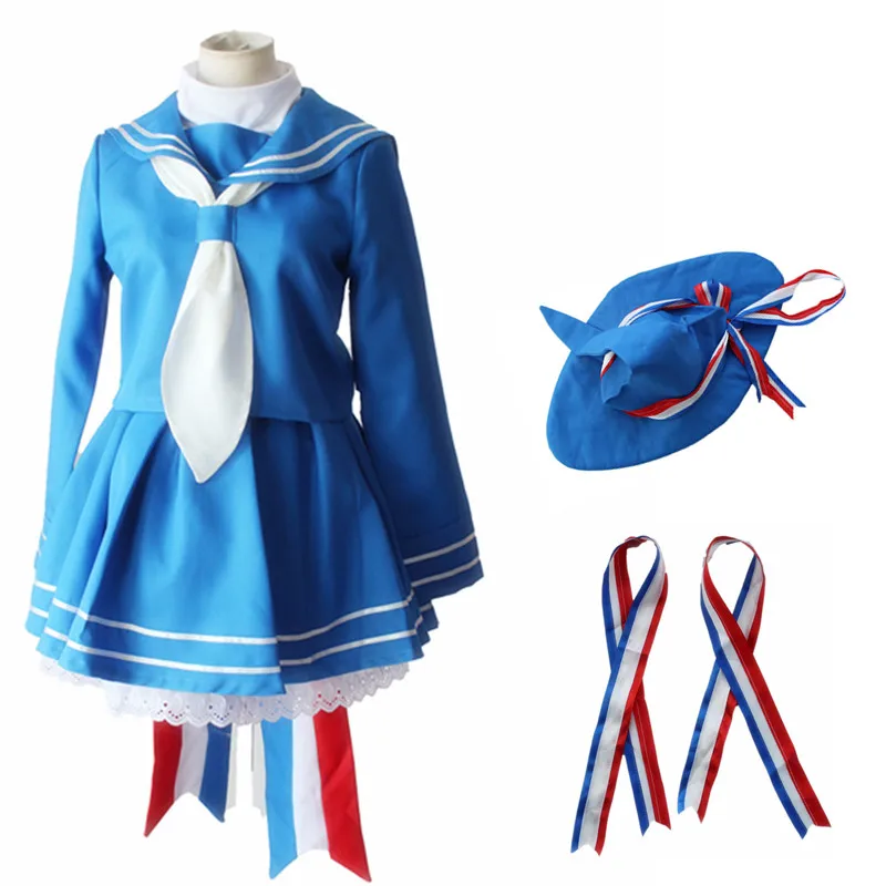2019 аниме Wadanohara и большой синий морской костюм моряка одежда костюмы для косплея