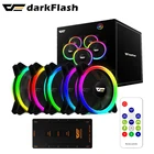 Darkflash DR12 PRO aura sync ARGB бесшумный вентилятор 120 мм для ПК компьютерный чехол охлаждающий вентилятор RGB дистанционное управление Двойной Ореол охладитель 12 см светодиодный вентилятор