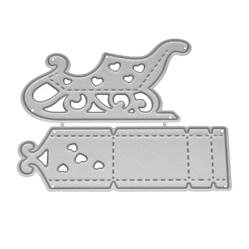 Рождественские сани металлические режущие штампы трафарет для скрапбукинга