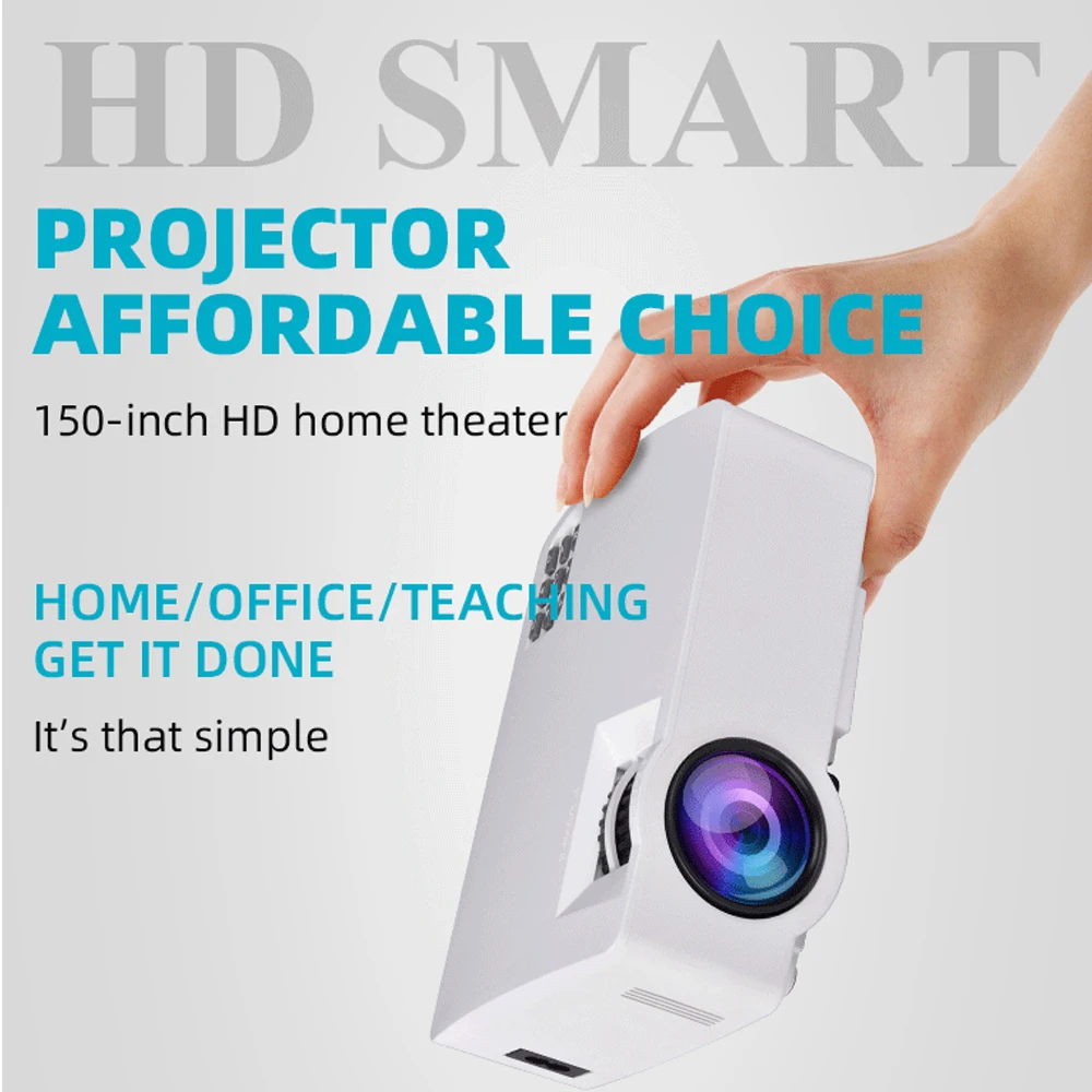 Видеопроектор CRENOVA с ОС Android 6 0 для смартфона домашнего кинотеатра кинопроектора